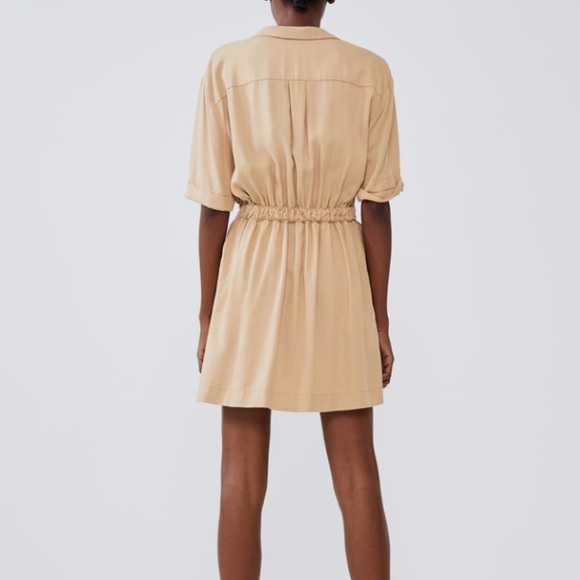 Zara camel color dress with pockets - Picture 4 of 6